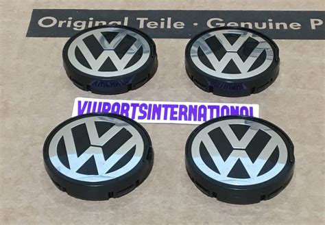 Fits Golf MK2 MK3 MK4 VR6 R32 4x Wheel Center Centre Caps 55MM Genuine