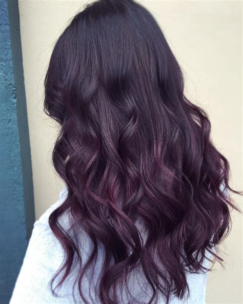 Hairstylist Karlyminerd On Instagram Gorgeous Deep Plum Plum Hair