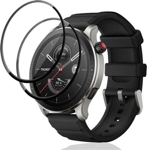 Verre Trempé Pour Amazfit Gtr 4 Protection Écran 2 Pièces Transparent