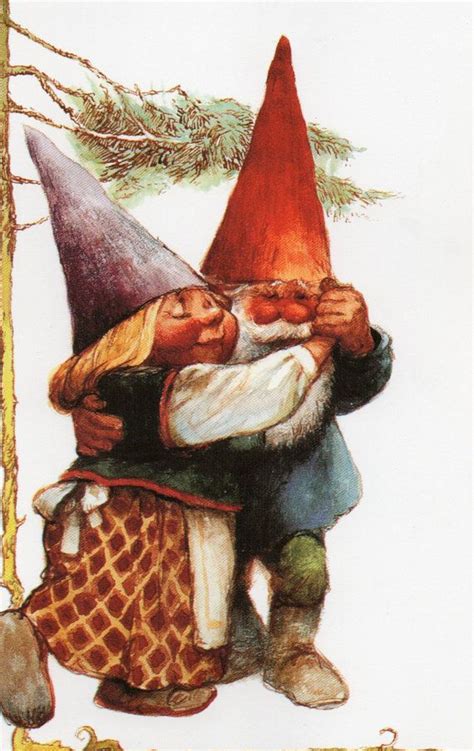 Vintage Art Print By Rien Poortvliet Gnome Elf David And Lisa Etsy In