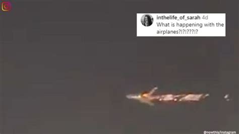 Atlas Air Boeing 747 8 Cargo Plane Catches Fire Mid Air Sparks Shock