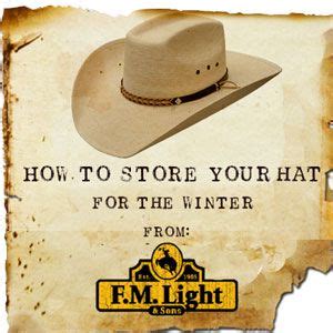 How To Store Your Straw Cowboy Hat For The Winter From F M Light And