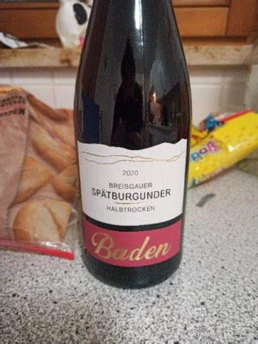 Baden Trocken Breisgauer Sp Tburgunder Halbtrocken Vivino Us