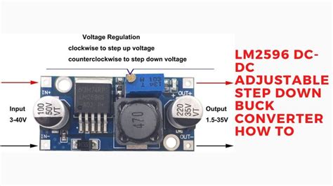 lm dc dc adjustable step  buck converter   electronic
