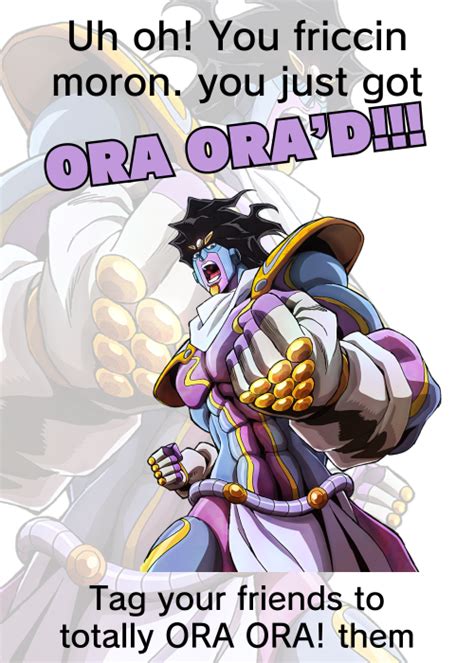 Ora Ora Beaned Know Your Meme