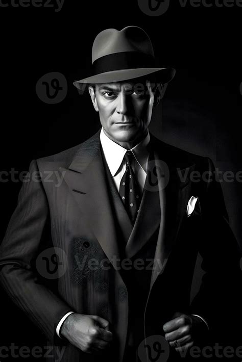 Elegant Man in Studio Wearing Classic British or American Suit ...