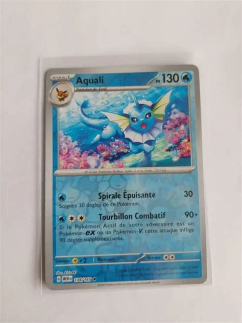 AQUALI REVERSE Pokémon 134 165 Ev3 5 Ecarlate Et Violet Mew 151 Neuf