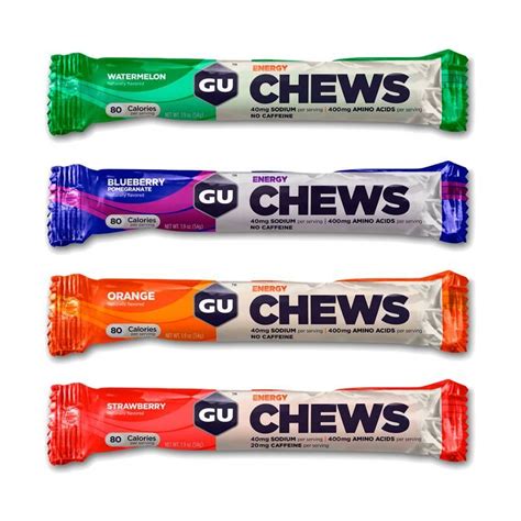 Gu Energy Chews 54g Energy Chews Berry Juice Energy