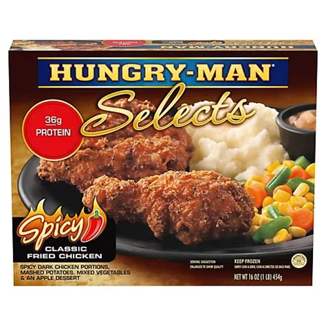 Hungry Man Selects Classic Fried Chicken Frozen Meal