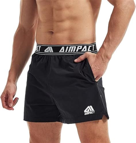 Aimpact Mens 5 Inch Workout Shorts Quick Dry Athletic Short Shorts With