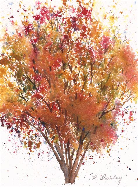 Autumn Tree Watercolor at GetDrawings | Free download