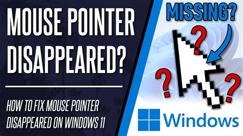 How To Fix Mouse Pointer Disappeared On Windows 11 Pc Or Laptop Youtube