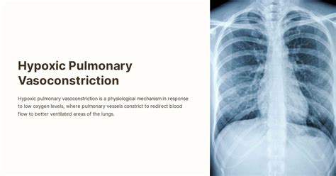 Hypoxic Pulmonary Vasoconstriction