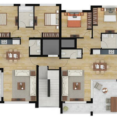 3d floor plans - download free 3D model by arazeemushanahmad - Cad Crowd