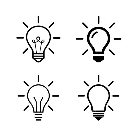 Yellow Light Bulb Clipart Hd Png Light Bulb Line Icon Vector Lamp