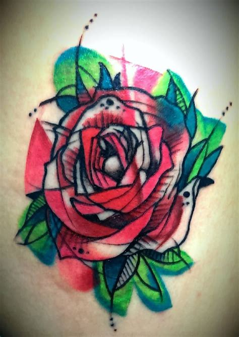 Watercolor Rose Tattoo - Flawssy