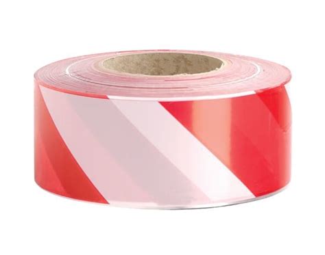 HDH001 005 400 JSP JSP Red White PE 500m Non Adhesive Barrier Tape