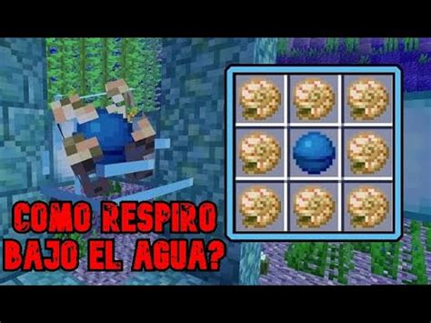 Como Respirar Bajo El Agua En Minecraft YouTube