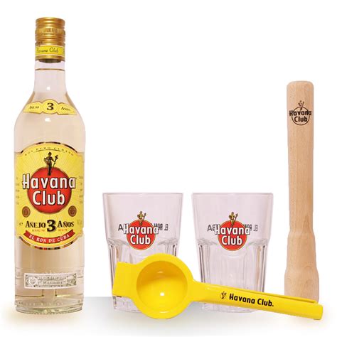 Acheter Du Rhum Havana Club 3 Ans 70cl Vendu En Kit Mojito 2 Verres