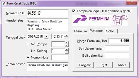 Cara Membuat Nota Spbu Dengan Excel Fecoles