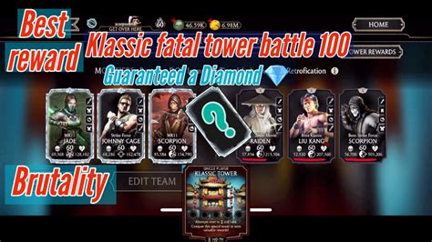 Klassic Fatal Tower Battle 100 Guaranteed A Diamond 💎 2nd Run Youtube