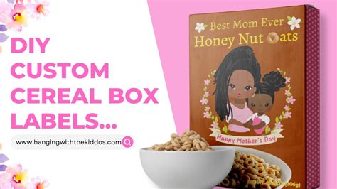 How To Make Custom Cereal Boxes Creative Mothers Day Gift Ideas YouTube