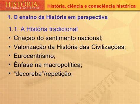 História Ciência E Consciência Histórica