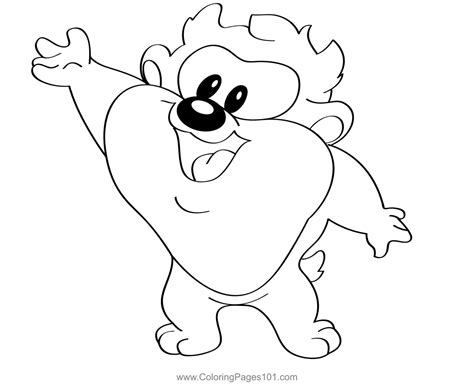 The Baby Tasmanian Taz Coloring Page Printable Coloring Pages Coloring