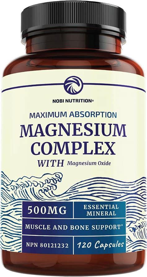 Magnesium Citrate Complex 500 MG High Absorption Formula Calm