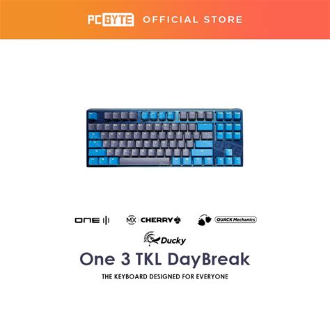 Ducky One Daybreak Rgb Tkl Mechanical Keyboard Cherry Mx Blue