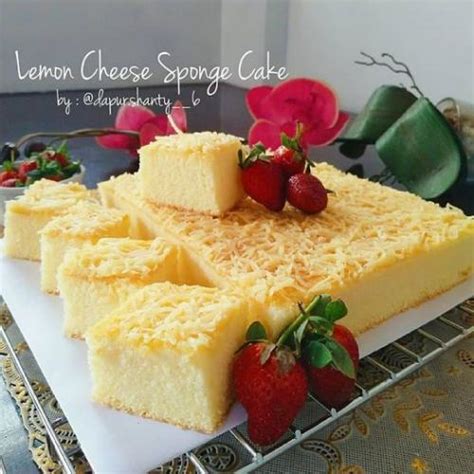 Resep Lemon Cheese Sponge Cake Lembut Dan Enak Okezone Lifestyle