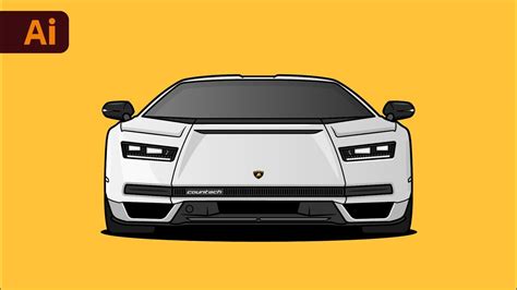 How To Create Vector Car Illustration Adobe Illustrator Tutorial