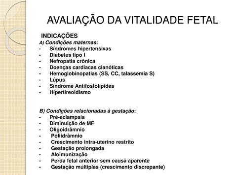 PPT AVALIAÇÃO DA VITALIDADE FETAL PowerPoint Presentation free