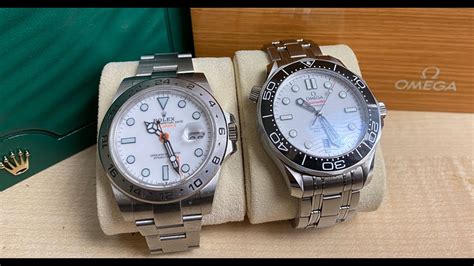 Battle Of The 42mm Polar Watches Rolex Explorer II Vs Omega Seamaster