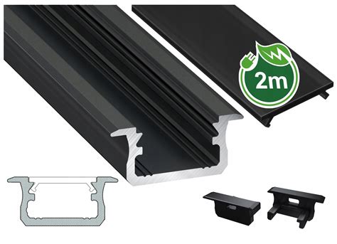 Profil LED Aluminiowy Worthy B Klosz Czarny 2m 61122 Cena Opinie