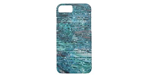 Iphone 7 Case Green Marble With Green Lines Zazzle