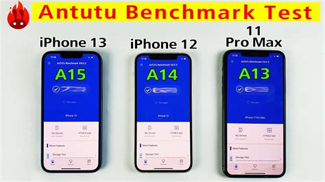 Iphone 13 Vs Iphone 12 Vs Iphone 11 Pro Max Antutu Benchmark Test A15 Bionic Vs A14 Vs A13