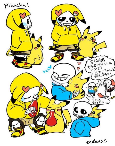 Sans And Pikachu Undertale Pokemon Undertale Comic Funny Undertale