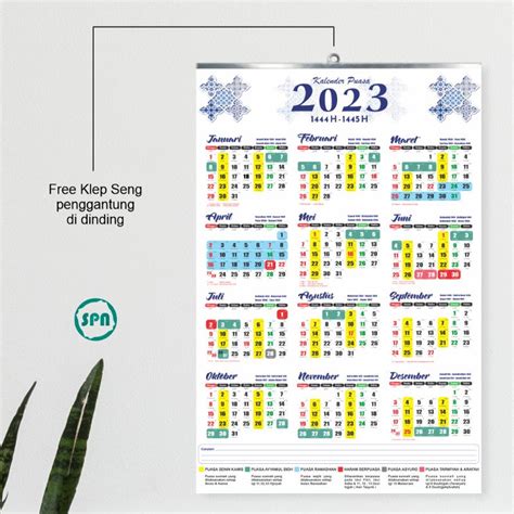 Jual Kalender Puasa 2023 A3 Eksklusif Dinding Terlaris Shopee Free