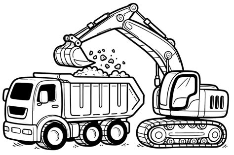 Excavator Coloring Pages - 36 Fresh Excavator Coloring Sheets