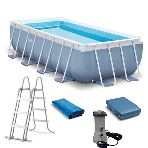 Buy Intex Ft X Inch Prism Frame Rectangular Pool Set Multi