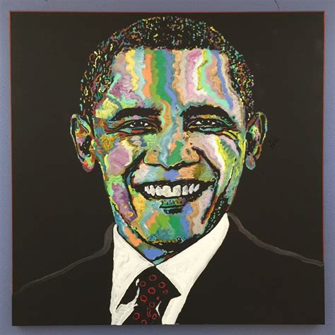 Barack Obama Pop Art Painting On Canvas Wall Art Made To Order Etsy