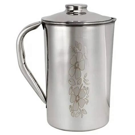 Silver Printed Stainless Steel Jug For Home Capacity 15l At ₹ 160