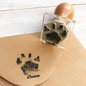 Dog Paw Print Stamp Custom Paw Print Stamp Gift for Dog Lovers New Dog Gift Pawtograph Gift for ...