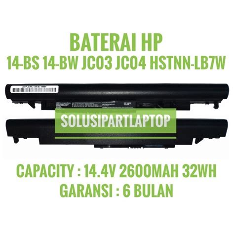 BATERAI HP 14 BS 14 BW JC04 JC03 240 G6 255 G6 250 G6 240 G6 15 BW 15