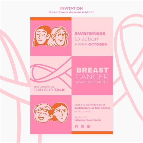 Free Psd Breast Cancer Awareness Month Template Design