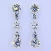 Ct Diamond Pendant Drop Earrings Jethro Marles