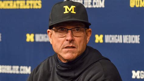 Michigans Jim Harbaugh Facing 4 Game Suspension Report Fox News