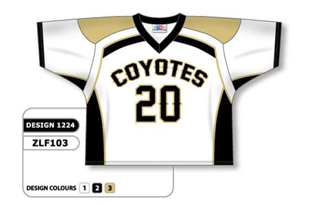 Athletic Knit Custom Sublimated Lacrosse Jersey Design 1224 Custom