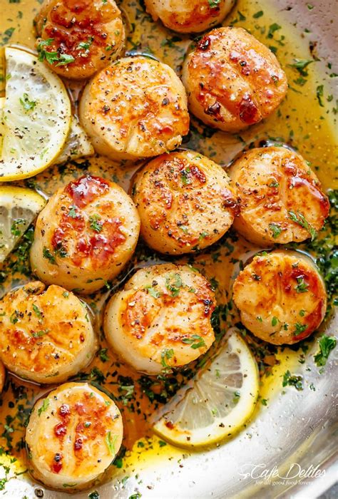 Lemon Garlic Butter Scallops Scallop Recipes